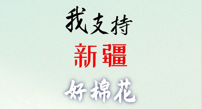中國(guó)好棉花，我們支持！